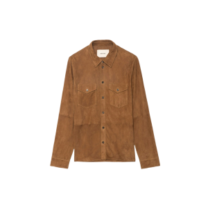 Zadig &amp; Voltaire Chemise Sergy Cuir Suede