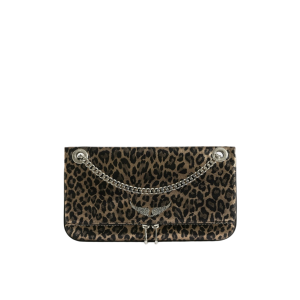 Zadig &amp; Voltaire Pochette Rock II Metal Leopard