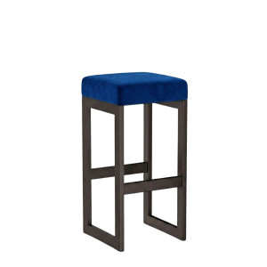 Hoker tapicerowany loft - Granatowy - YRKE