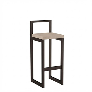 Metalowy Hoker loft z oparciem - Kaszmir - YRKE