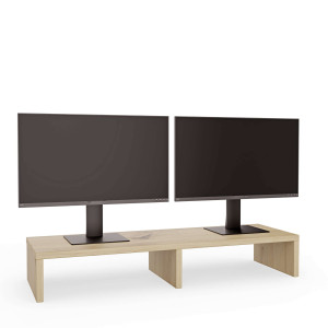 Podwójna podstawka pod monitor - Dąb Artisan - YRKE