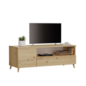 Szafka RTV Dąb Artisan- Kolekcja Scandi - YRKE