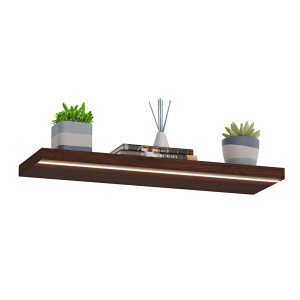 Półka wisząca LED - Wenge - YRKE