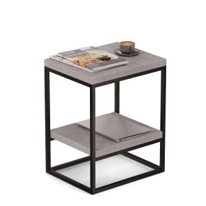 Stolik metalowy - Beton - YRKE