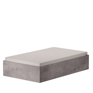 Łóżko dwuosobowe - Beton - YRKE