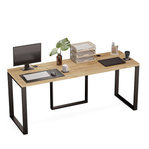 Biurko podwójne Iron Duo Loft - Dąb Złoty - YRKE