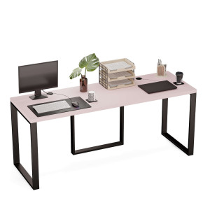 Biurko podwójne Iron Duo Loft - Różowy - YRKE