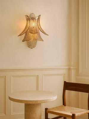 Murano - Vegglampe - Felci - Rï¿½kt Krom blank