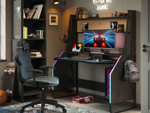 Γραφείο GAME DM-1112 RGB LIGHT USB CHARGING (1.54 x 72 x 1,42) cm