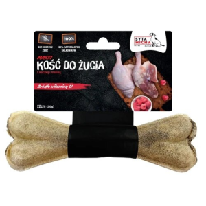 Syta Micha Kość do żucia dla psa z kaczką i malinami 22 cm