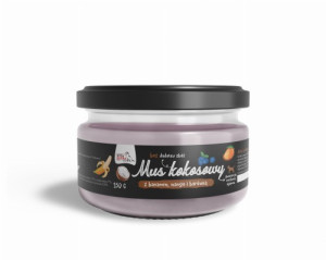 Syta Micha Mus Kokosowy dla Psa z Bananem, Mango i Borówką 150g