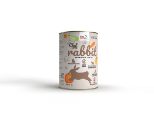 Syta Micha Mokra Karma dla Psa Królik z Warzywami Puszka 400g