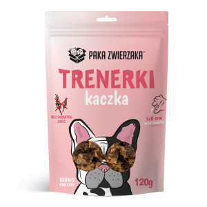 Paka Zwierzaka Trenerki Mięsne dla Psa z Kaczką 120g