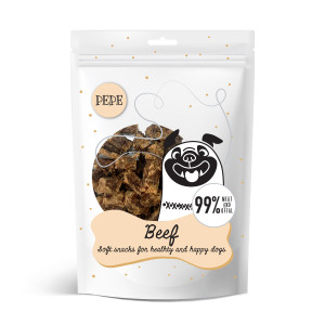 Paka Zwierzaka Trenerki Smaczki PEPE mini chunkies Beef (wołowina) 70g