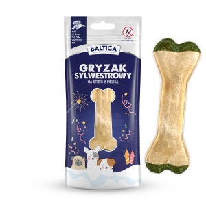 Baltica Kość do żucia Sylwestrowa dla psa na stres 12 cm