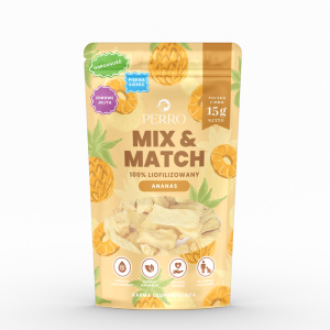 PERRO MIX & MATCH Ananas Przysmaki liofilizowane owoce dla psa 15g