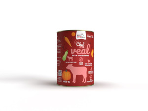 Syta Micha Karma Mokra dla Psa Cielęcina z Warzywami Puszka 400g