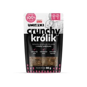 Uniszki Crunchy Królik – Mięta Pokrzywa 80g