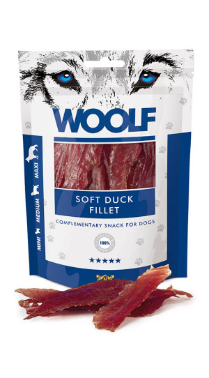 WOOLF SOFT FILLET OF DUCK Przekąska dla psa Filet z kaczki 100g