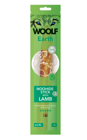 WOOLF Gryzak Przysmak Earth Noohide XL Stick Lamb Jagnięcina 85g