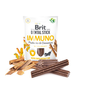 Brit IMMUNO Przysmak Dental Snack dla Psa Probiotyki z Cynamonem i Miętą 251G ( 7 szt. )