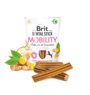 Brit MOBILITY Przysmak Dental Snack dla Psa Kolagen Kurkuma i Melisą 251G ( 7 szt. )