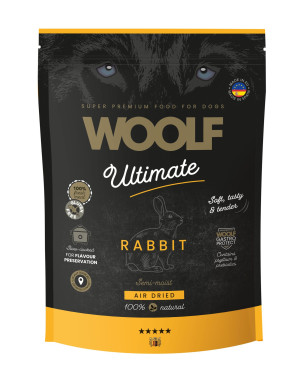 WOOLF ULTIMATE KRÓLIK RABBIT FOR ADULT DOG PEŁNOPORCJOWA KARMA PÓŁWILGOTNA DLA PSA 1 KG