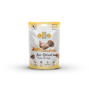 Ollo AIR-DRIED TURKEY STRIPS Paski Mięsne z Indyka dla psa 80g