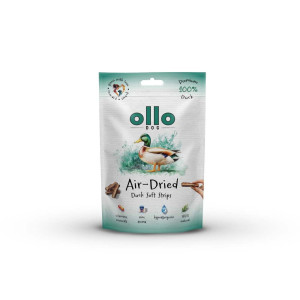 Ollo AIR-DRIED DUCK STRIPS Paski Mięsne z Kaczki dla psa 80g