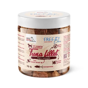 Syta Micha FREEZY Pure liofilizowany filet z tuńczyka 100% – naturalne przysmaki dla psa 70g
