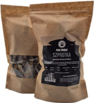 Pan Zwierz Szprotka Suszona 180g dla psa kota