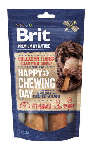 Brit Premium by Nature Collagen Tubes filled with Turkey Gryzaki Kolagenowe dla Psa 2 szt.