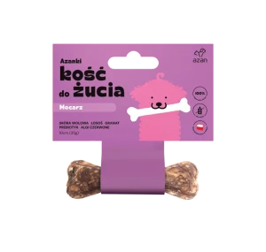 Azanki MOCARZ Kość do żucia PUPPY dla szczeniąt z łososiem, granatem i prebiotykiem 10 cm