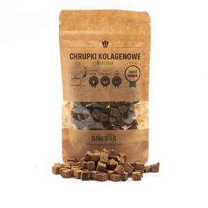 Slow Dog Przysmaki Chrupki Kolagenowe z Jelenia dla psa 100g