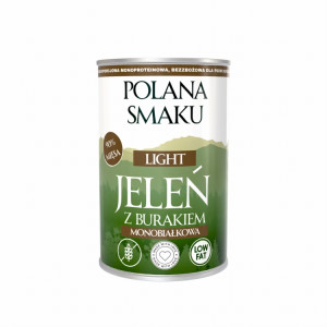 Polana Smaku Karma Mokra LIGHT Jeleń z Burakiem dla Psa 400g