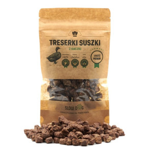 Slow Dog Trenerki Smaczki Suszki 100% Kaczka dla Psa 100g