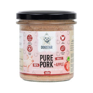Dogstar Pure Karma Mokra Wieprzowina z Jabłkiem dla Psa 300g