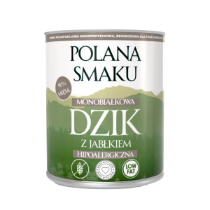 Polana Smaku Karma Mokra Dzik z Jabłkiem dla Psa 800g