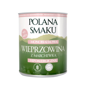 Polana Smaku Karma Mokra Wieprzowina z Marchewką dla Psa 800g