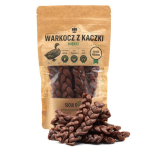 Slow Dog Przysmaki Miękkie Warkocze z Kaczki dla Psa 250g