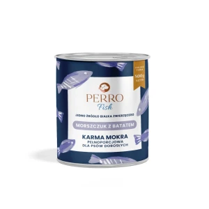 Perro Karma Mokra Morszczuk z batatem Monobiałkowa Formuła dla Psa 800g