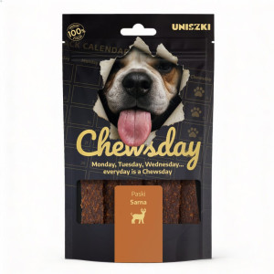 Uniszki CHEWSDAY Paski Mięsne Sarna dla psa 80g