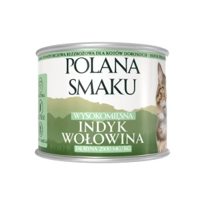 Polana Smaku Pełnoporcjowa Karma Mokra Indyk i Wołowina dla Kota 200g