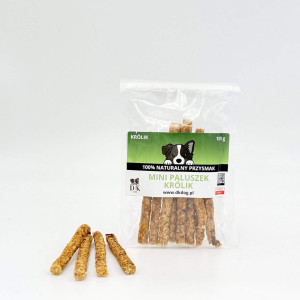 DK DOG Królik Mini Paluszek dla psa 100g