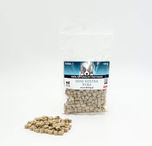 DK DOG Kostka MINI Ryba Smaczki dla psa 100g