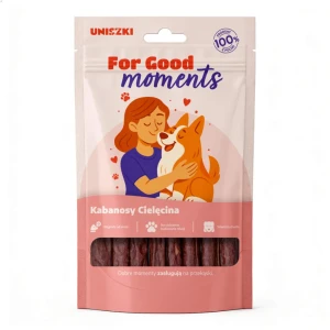 Uniszki FOR GOOD MOMENTS Kabanosy Cielęcina z Wieprzowiną dla Psa 70g