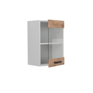 Küchenglasschrank R-Line Goldkraft Eiche 40 cm livinity®
