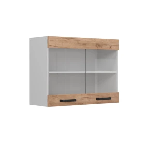 Køkkenskab med glas R-Line Gold power oak 80 cm Vicco