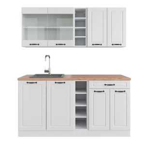 Singlekøkken R-Line Hvidt landsted/hvid 160 cm , BP Eg Vicco