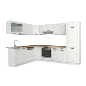 Hjørnekøkken R-Line Hvid landhus/Hvid 287 x 227 cm, BP Eg Vicco